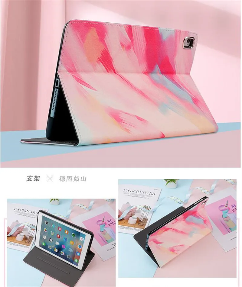 Мраморный Чехол для iPad 9 7 2018 2017 мягкая задняя умная Крышка Pro 10 5 Air 3 iPad234 чехол Mini 1 2