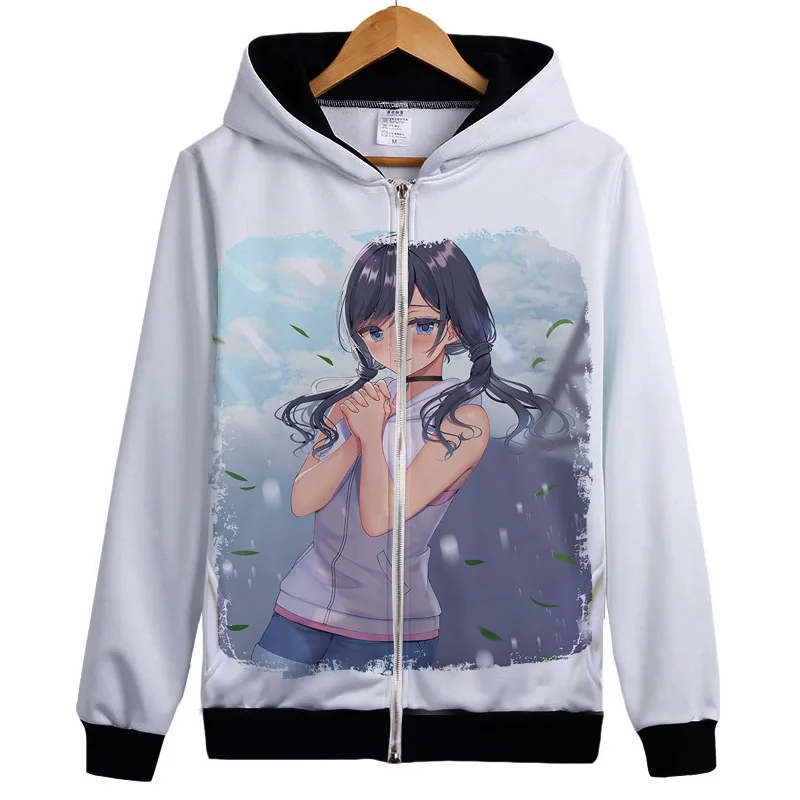 Толстовка с капюшоном для аниме, новая толстовка с капюшоном Makoto Shinkai Moive Tenki No Ko, пальто с капюшоном для детей Amano Hina