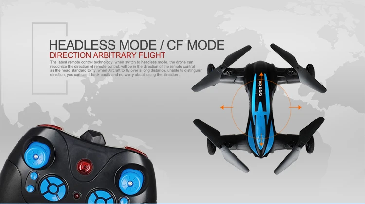 Land and air Drone Toy remote control car Mini Drone Quadcopter 6-Gyro Remote Control Aircraft Helicopter for Beginners