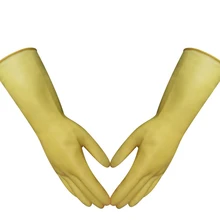 Малярные садовые перчатки для мытья автомобиля хозяйственные перчатки для уборки посуды мытья рукавица кухонная с длинными рукавами Толстая латексная перчатка безопасности