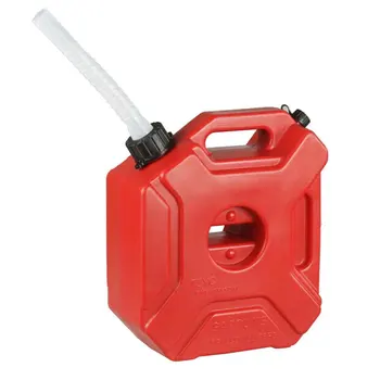 

Hot New 5L Petrol Anti Static UTV Portable Fuel Tank Plastic Motorcycle ATV Red Backup With Mount Jerry Can Car Gas Container