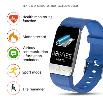 

T1 Temperature Measurement Bracelet Health Monitor Immunity Monitoring Multi-Sport Intelligent Reminder Ip67 Waterproof New