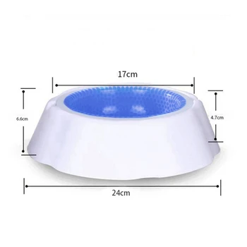

Pet Dog Quick Cooling Bowls Plastic And Gel Ice Feeding Safe Speed Cold Food Water Drinking Feeding Frosty Bowl Gamelle Chien *