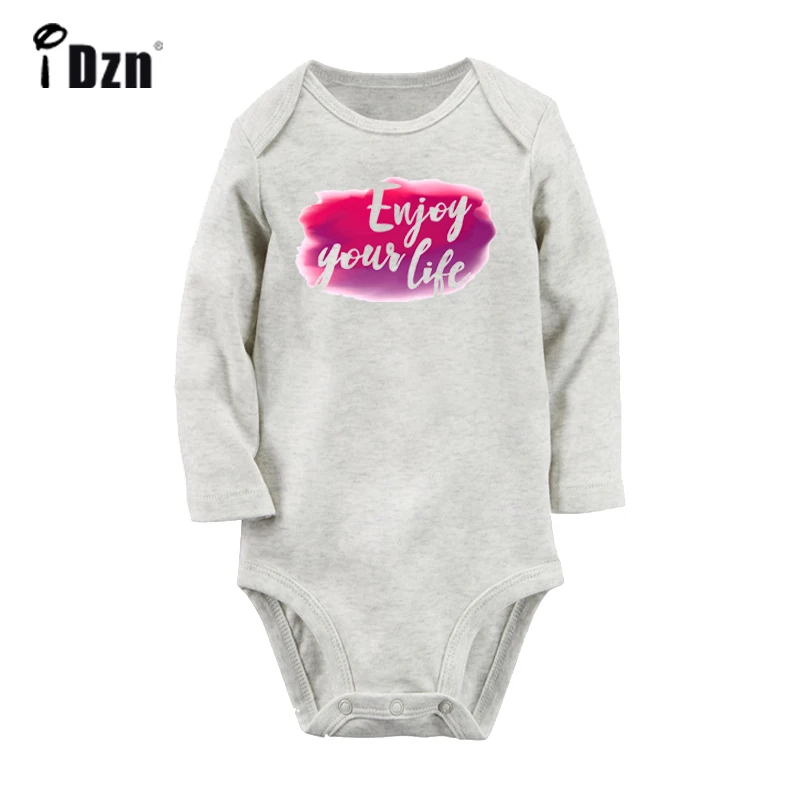 Be the good Fight The Good Enjoy Your Life Newborn Baby Bodysuit Toddler Long Sleeve Onesies Jumpsuit Cotton Clothes | Детская одежда и
