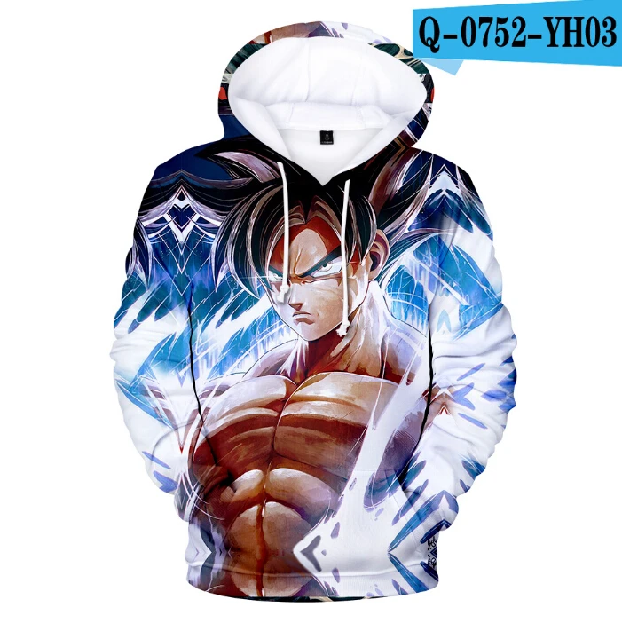 Лидер продаж, толстовка с капюшоном с 3D принтом «Dragon Ball Z» для мальчиков и девочек, модный Повседневный пуловер в новом стиле с 3D принтом, уличная популярная детская толстовка с 3D принтом - Цвет: color at picture