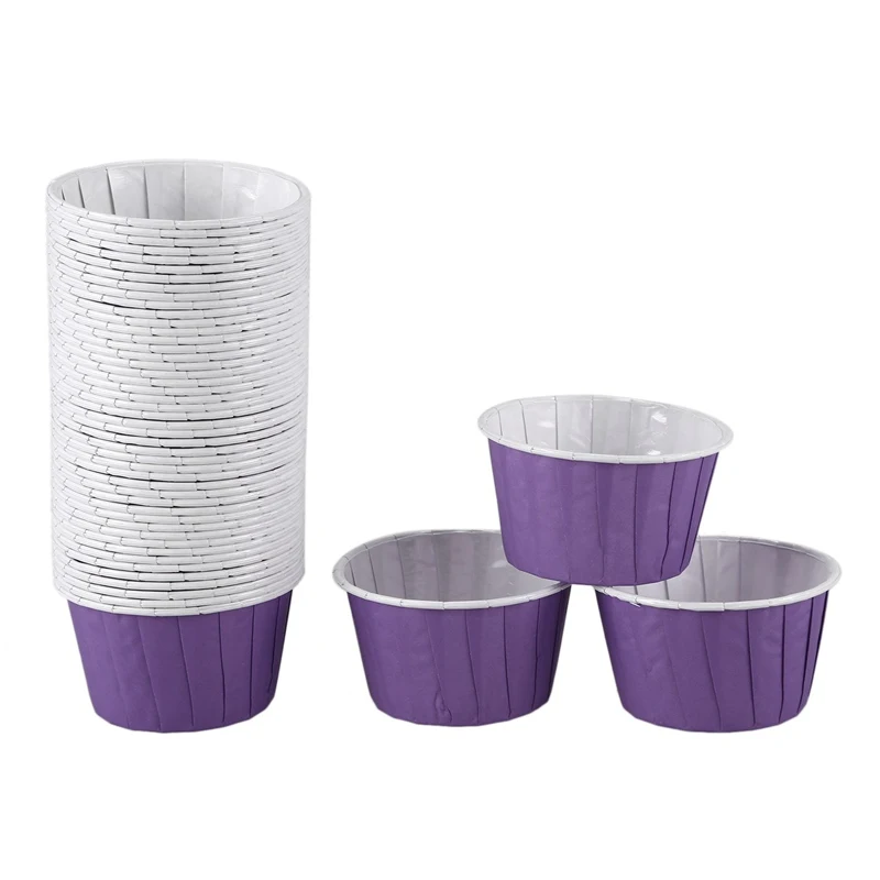 

Promotion! 50X Paper Baking Cup Cake Cupcake Cases Liners Muffin Dessert Wedding Party Color:purple