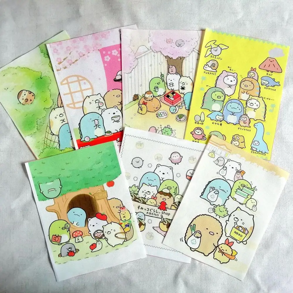 

mix 7 pcs Corner animals printed fabric cotton canvas for sewing diy cloth home decoration