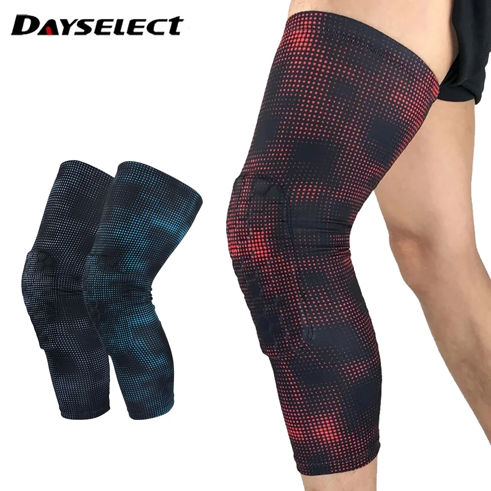 1pcs Men Women Knee Support Compression Sleeves Sponge Honeycomb Running Fitness Elastic Wrap Brace Knee Pads