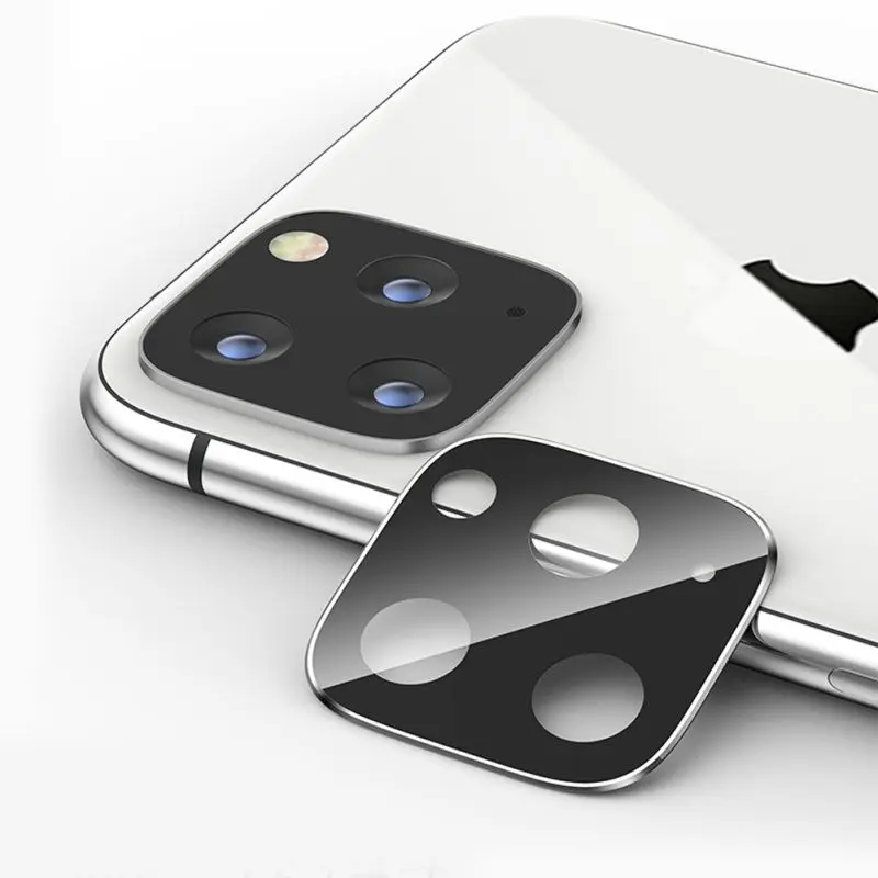 

For iPhone 11 Pro MAX 3D Metal Camera Lens Screen Protector for iPhone X XS MAX XR Tempered Glass Film Aluminum Metal Lens Case