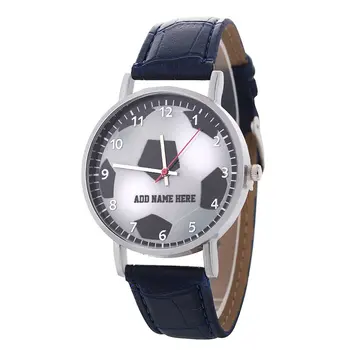 

Football Pattern Quartz Watches Sport Men Women PU Leather Band Round Dial Wrist Watch Fashion Casual Teen Child Birthday Gift