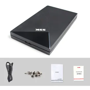 

SSK SHE088 2.5 SATA HDD Enclosure USB3.0 To 2.5 SATA HDD Up to 5.0 Gbps Hard Disk Box External HDD Case Black