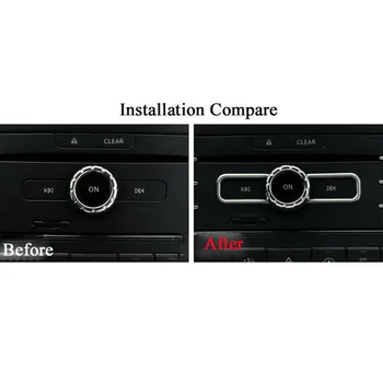 

For Mercedes Benz CD Switch CLA GLA B Class Sequin Trim 2pcs Durable Practical