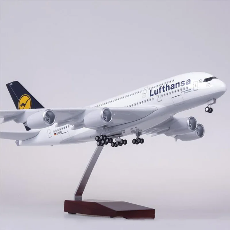 New Lufthansa Airbus A380-800 Passenger Airplane Plane Metal Diecast Model C 