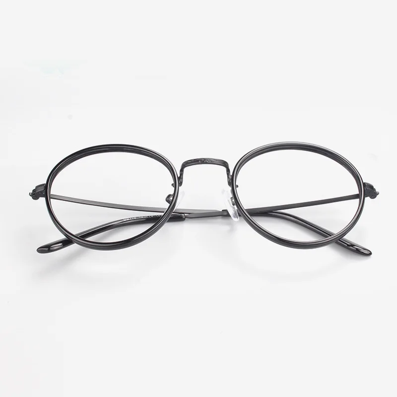 Ретро Круглые очки, оправа для мужчин и женщин, прозрачные оптические очки против близорукости в оправе, винтажная оправа для очков по рецепту, очки