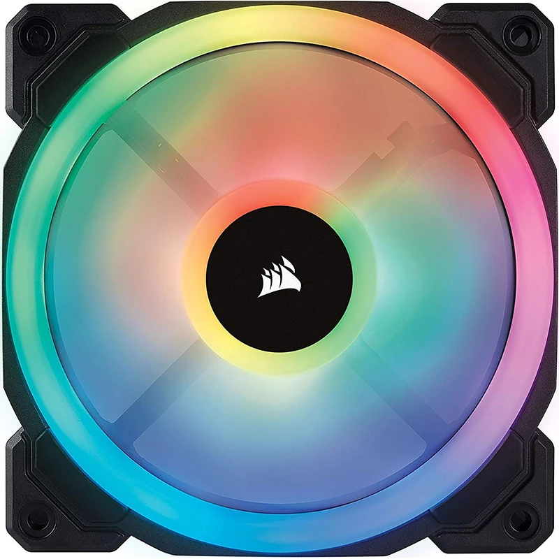 Corsair LL серия LL120 RGB 120 мм двойной светильник RGB светодиодный PWM вентилятор 3 вентилятора с светильник ing Node Pro - Цвет лезвия: 1 FAN PACK