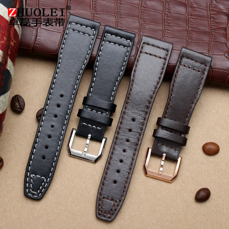 Leather watch strap fit for Universal Pilot IW327004/377714 Little Prince's special watch strap