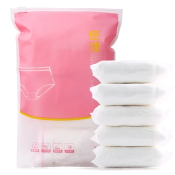 

3 Boxes (15 Pieces) Disposable Woman's Home Travel Underwear Pure Cotton Underwear-White