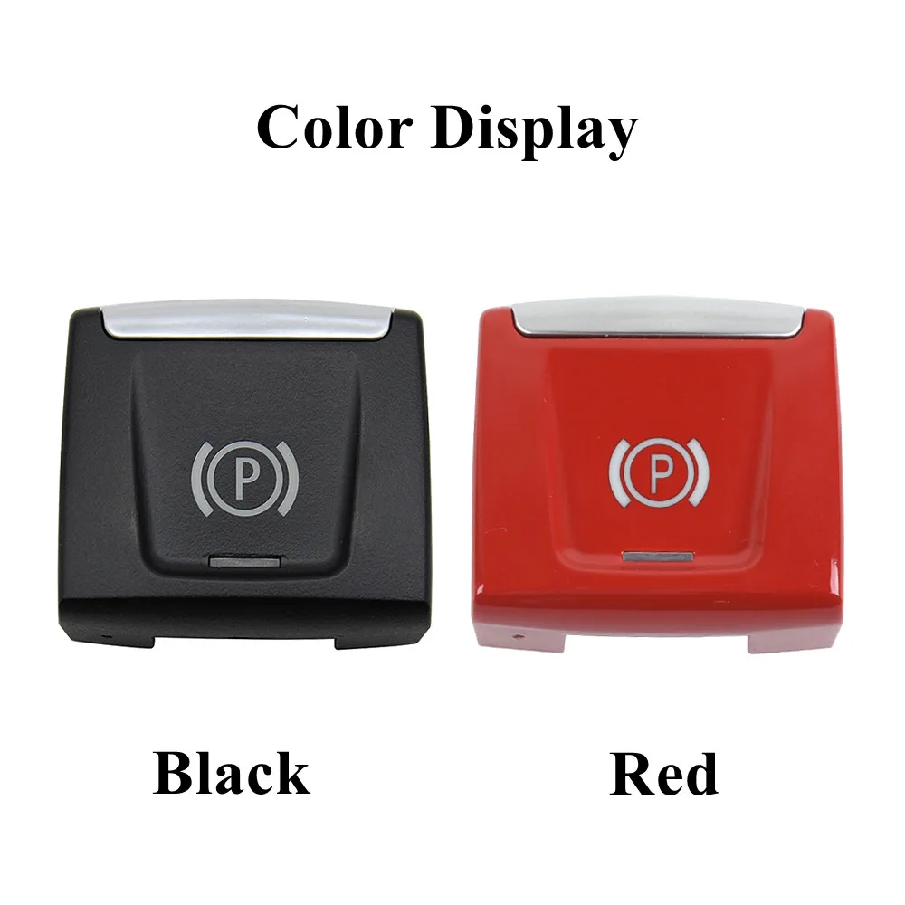 Push Button Switch Black Red Electronic Parking Brake Switch Button For BMW X1 F48 F49 X2 F39 2 Series F45 F46