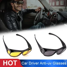 Очки для водителя HD желтые линзы очки для вождения солнцезащитные очки мода Анти-УФ ночное видение для водителя мужчины/женщины