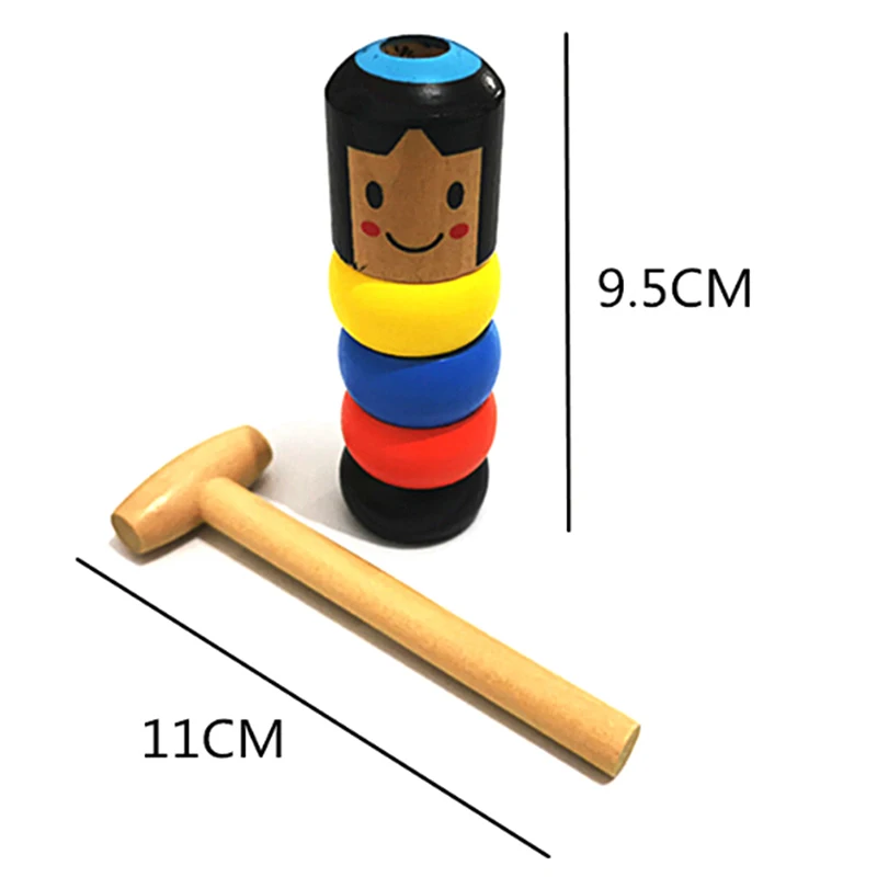Деревянная небьющаяся волшебная игрушка Daruma для съемки крупным планом | Игрушки