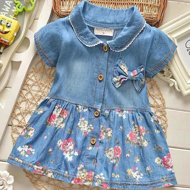 jean dress for baby girl