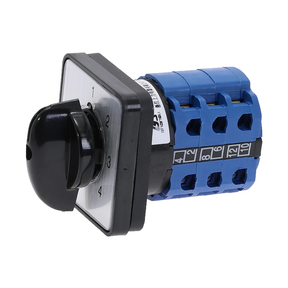 SZW26-20 20A 660V 4 позиции 3 полюс 1-2-3-4-9 клеммы поворотный кулачковый переключатель LW28-20 LW26-20 универсальный комбинированный выключатель