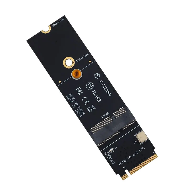 Беспроводной Wi Fi адаптер M.2 A + E слот для ключей M Bluetooth карта NVMe PCI express SSD Intel AX200 9260