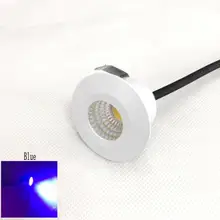 Белый корпус синий цвет мини светодиодный локальный светильник 3,5 Вт 39 мм 95 V-277 V ювелирные изделия Дисплей потолочные споты встраиваемые шкаф точечный светильник