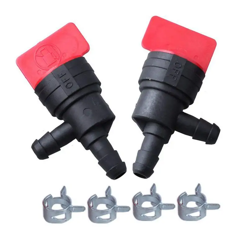 (Упаковка 2) 1/4 дюйма 90 градусов запорный клапан топлива ДЛЯ Briggs &amp Stratton 698181 494539 697944