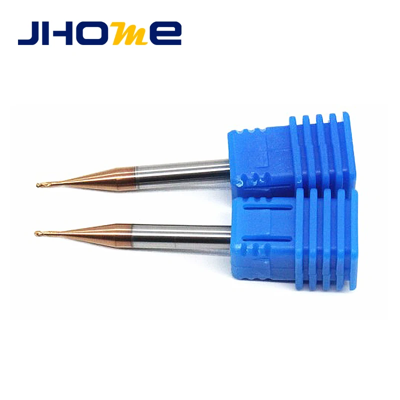 

D0.6x1.2x4x50mm 2 flutes HRC60 Micro carbide ball nose cutting tools manufacturers