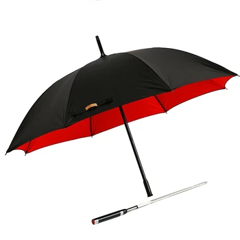 

Retro Black Parasol Umbrella Big Long Business Uv Patio Golf Umbrella Windproof Outdoor Sombrillas Rain Gear BY50LU