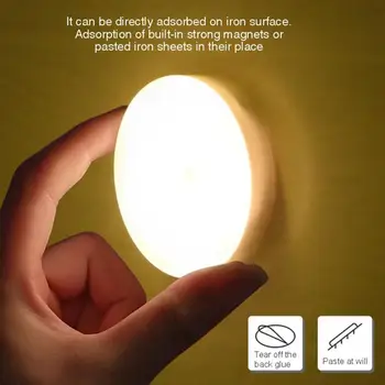 

LED Night Light PIR Intelligent Motion Sensor Nightlight LED Body Motion Rechargeable Night Lamp for Bedroom Stairs