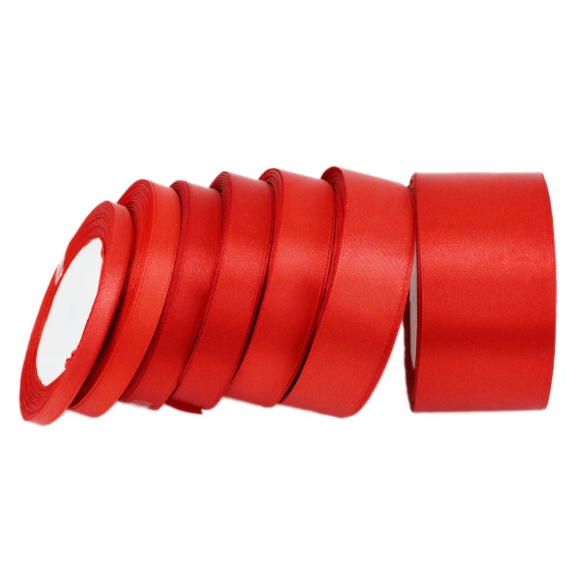 Red Satin Ribbon Wholesale Gift Wrapping Christmas ribbonsRibbons