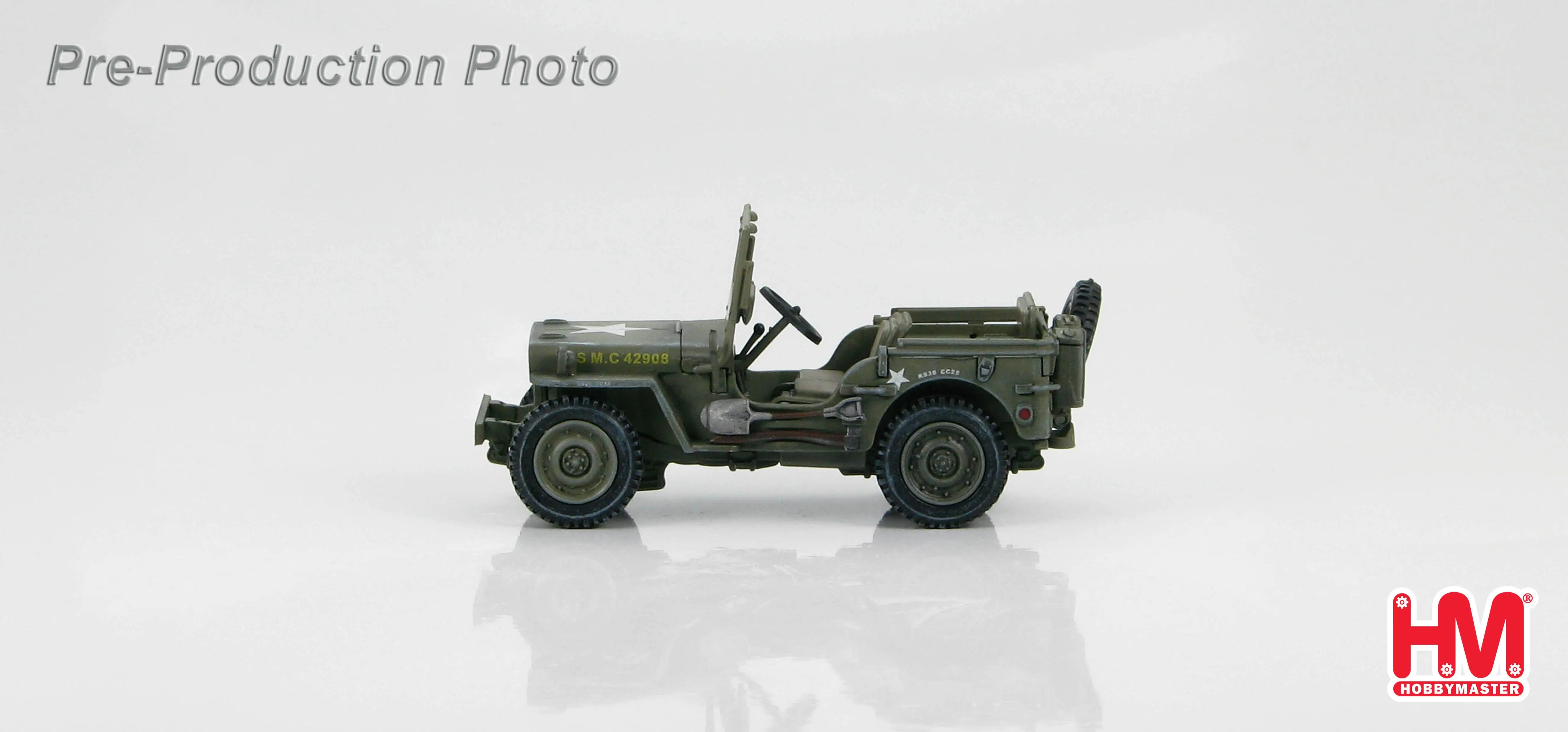Hobby Master US Willys Jeep USMC 42908 Okinawa 1/48 литая модель готового грузовика