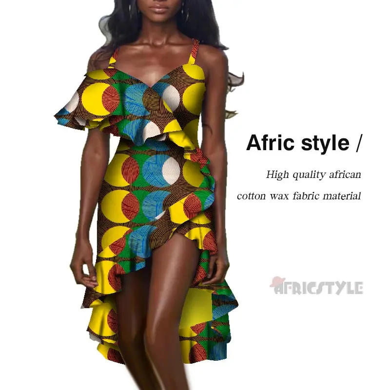 

In 2020, the new New Women Sleeveless dress African Style Ankara Dresses Cocktail Party Dress wy5948