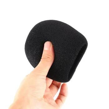 

Black Replacement Handheld Microphone Mic Grill Windshield Wind Shield Sponge Foam Cover For Condenser Recording BM 800