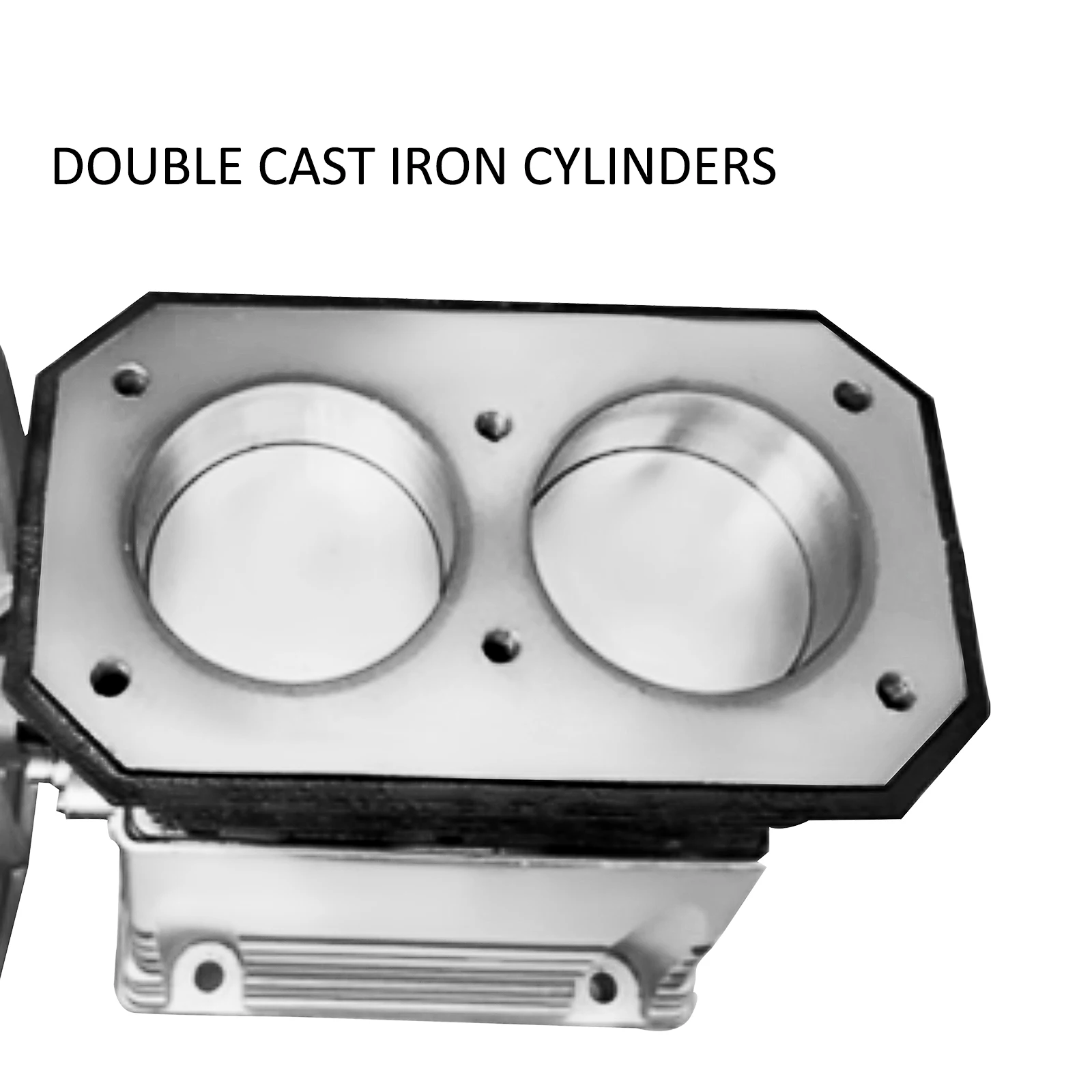 SucceBuy 2.2KW Air Compressor Heads 12CFM Twin Cylinder 3 HP Single Stage 1300RPM Piston Air Pump for Farm Industry Machinery