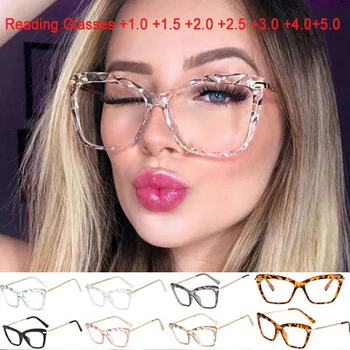 

2020 Women Multi-section Square Optical Computer Reading Glasses Trending Style Brand Design Eyewear +1.0 To +4.0 Oculos De Sol