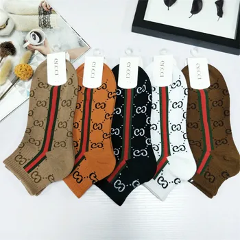 

Women Printed Socks Cotton Casual Sports Breathable Absorption Running Jogging Short Socks