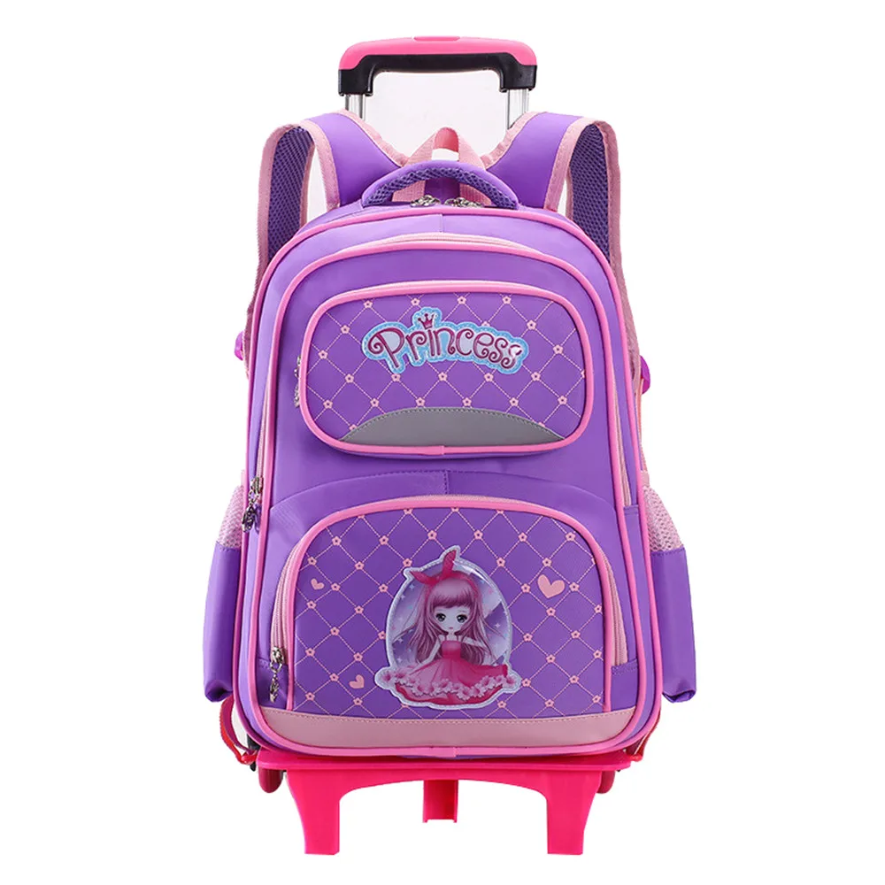 

Hot New Removable Children School Bags with 2/3 Wheels for Girls Trolley Backpack Kids Wheeled Bag Bookbag travel luggage