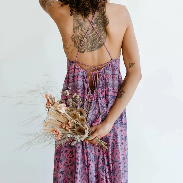 strappy boho dress