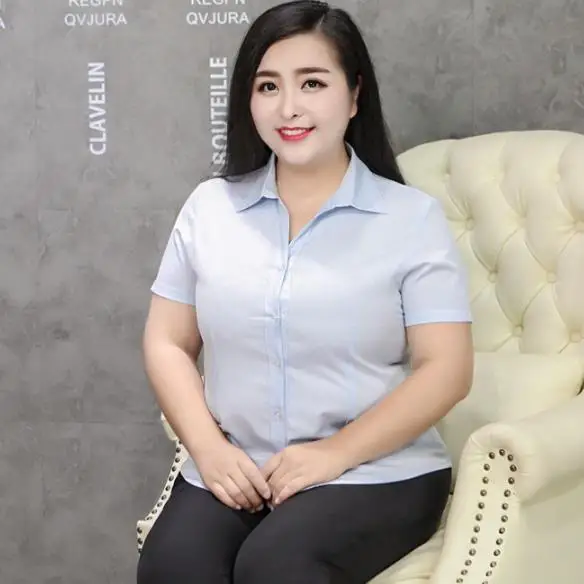 Ropa mujer talla grande 4xl 5xl 6xl, женские блузки, рубашки,, блузка размера плюс, одежда, рубашка большого размера, Женская хлопковая блузка OL M603