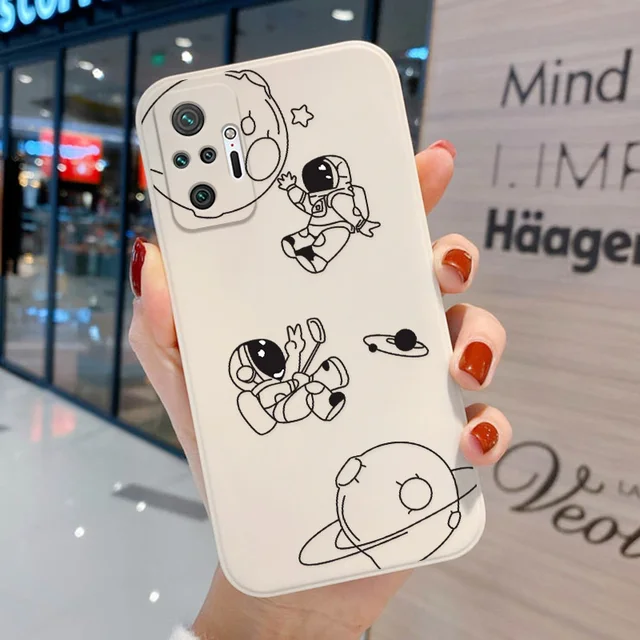 Poco X3 Pro Case Astronaut Soft Case For Xiaomi Redmi Note 10 9 Pro 8 Case Note9 Pro 11 9S 10S Little X3 9 T 9C NFC 9T 9A Cover K268