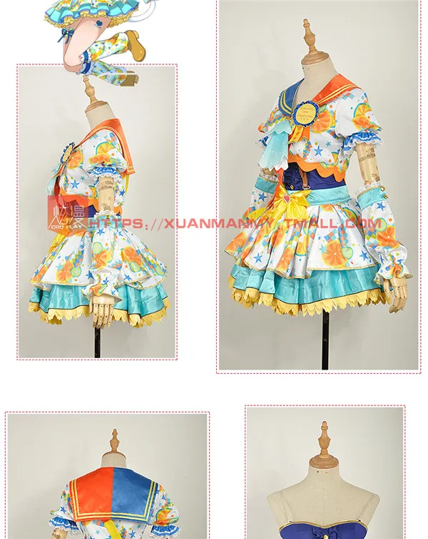 LoveLive! Awaken Yazawa Nico Hoshizora Рин аясе Эли Косака Хонока косплей костюм Хэллоуин Униформа рождественское праздничное платье