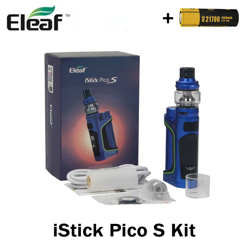 Оригинальный Eleaf iStick Pico S комплект с 100 Вт Box MOD 6 5 мл Элло частного бак HW M N катушки