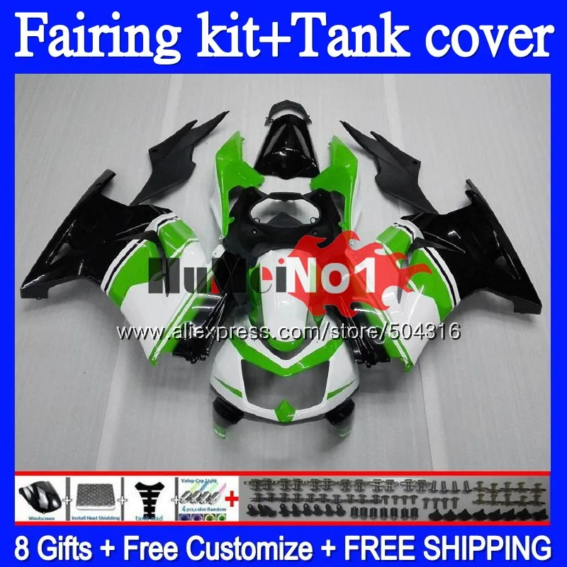 Kit For KAWASAKI EX250 ZX250 R 2008 2009 2010 2011 2012 94MC.30 EX250R ZX EX 250 250R ZX250R 08 09 10 11 12 Fairing Green White Kit For KAWASAKI EX250 ZX250 R 2008 2009 2010 2011 2012 94MC.30 EX250R ZX EX 250 250R ZX250R 08 09 10 11 12 Fairing Green White