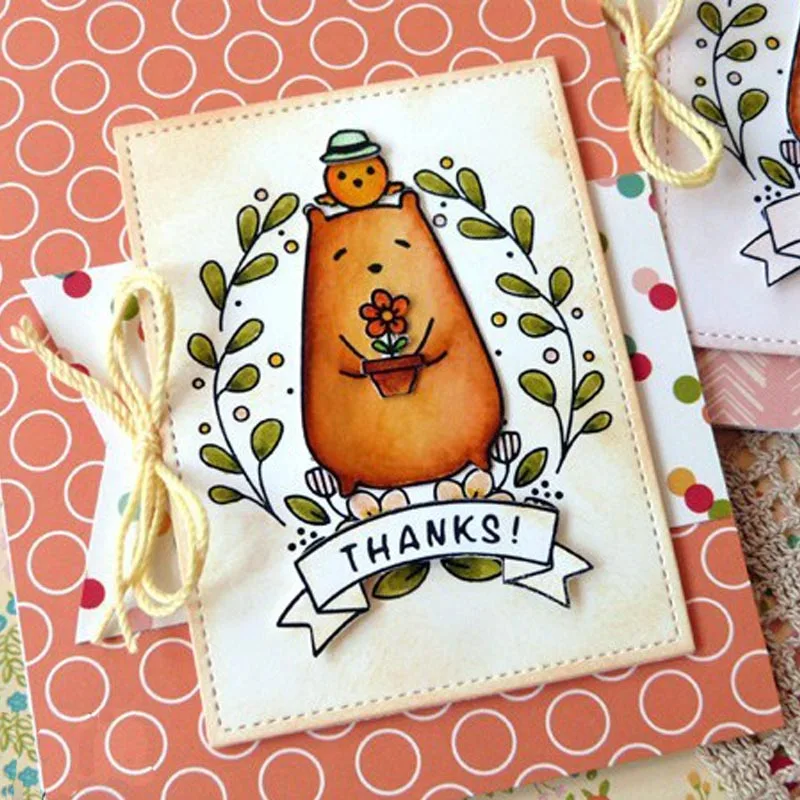 Вы Beary специальные милые животные металлические режущие штампы со штампами для DIY скрапбукинга бумажный трафарет для изготовления открыток поставки новинка