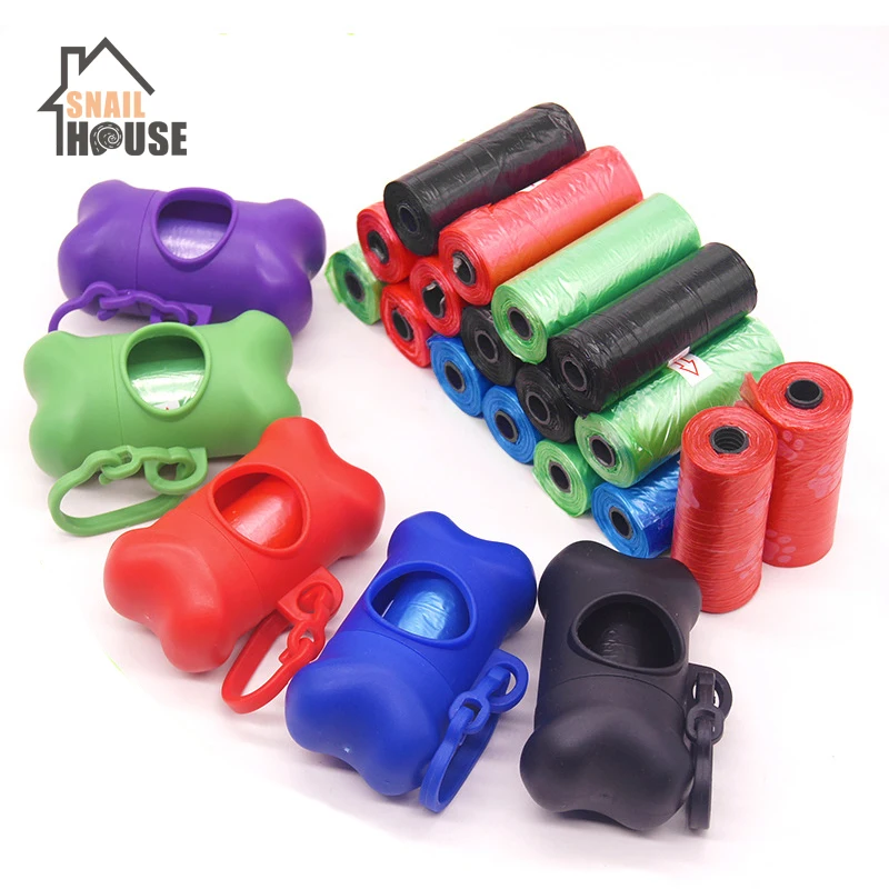 Snailhouse-bolsa de basura para mascotas, portador dispensador estuche protector para gatos, bolsas de basura para perros, limpieza al aire libre, producto para mascotas
