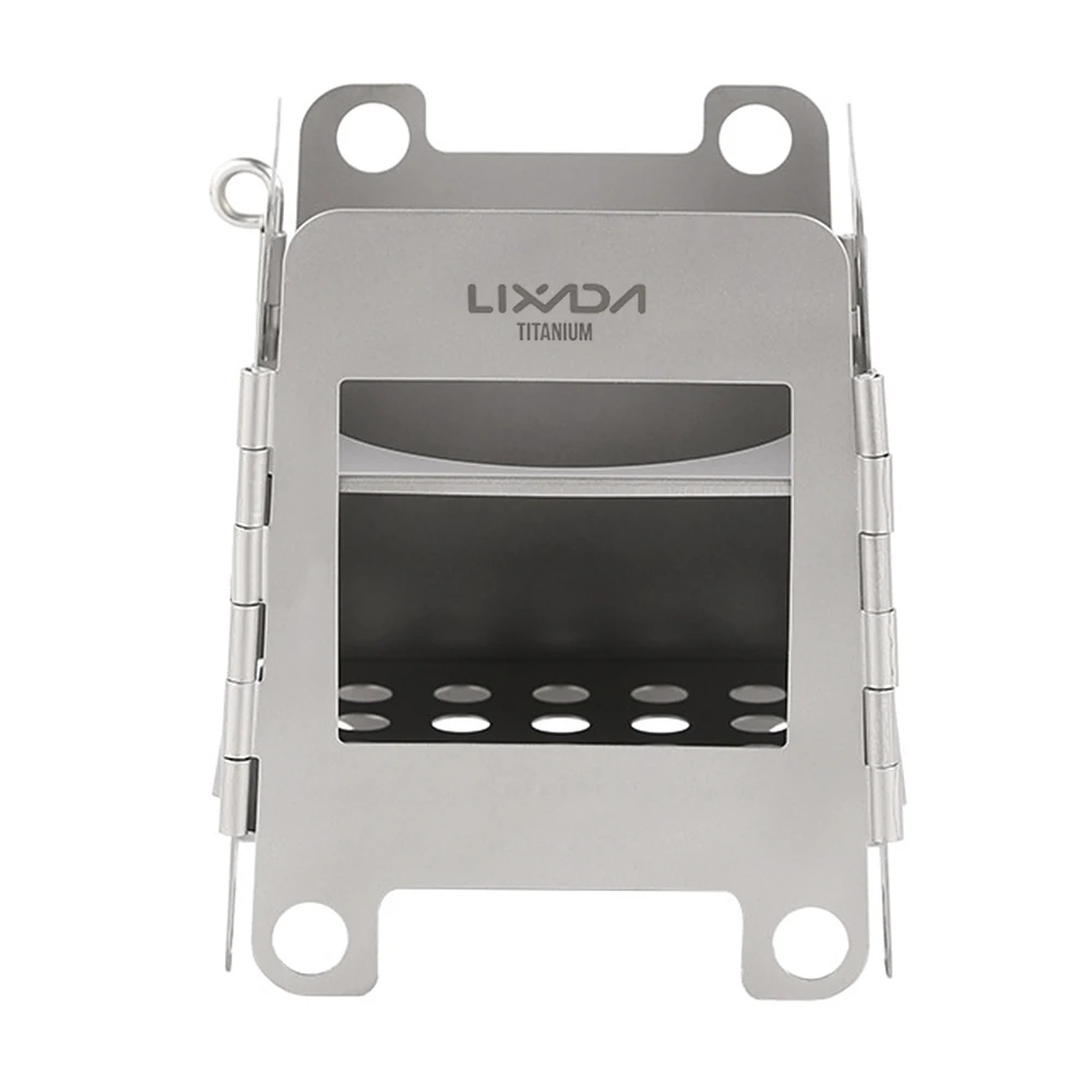 Wood stove Lixada деревянная StoveCamping титановая Складная Походная плита альхол набор печей Открытый альпинизмом для приготовления пищи пикника кемпинга посуда - Цвет: Wood stove