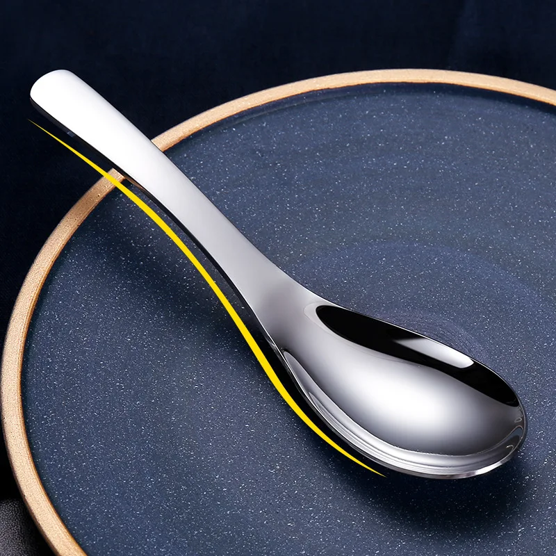 304 ложка для кофе из нержавеющей стали углубление большой емкости круглый граф суп молочные ложки креативная посуда десертная посуда